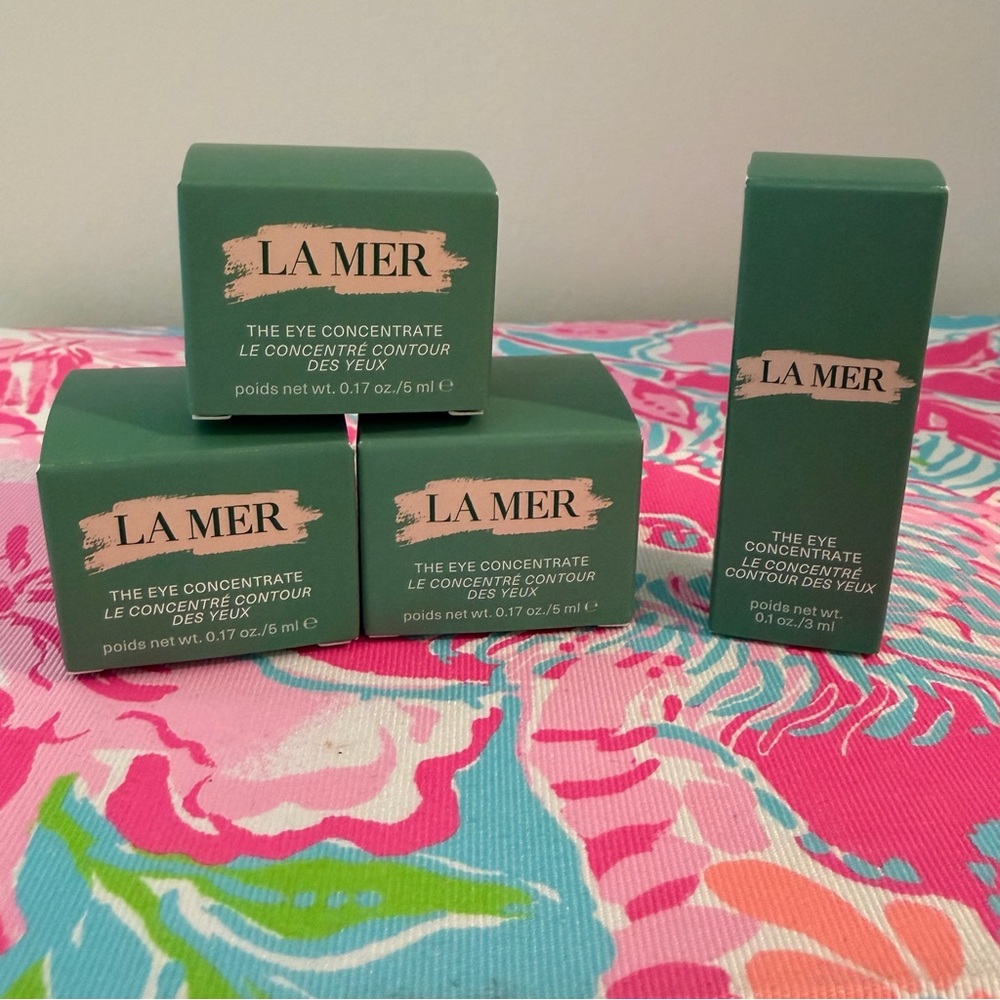 LA MER The Eye Concentrate NIB 3 of 0.17oz / 5ml and 1 of 0.10oz / 3ml